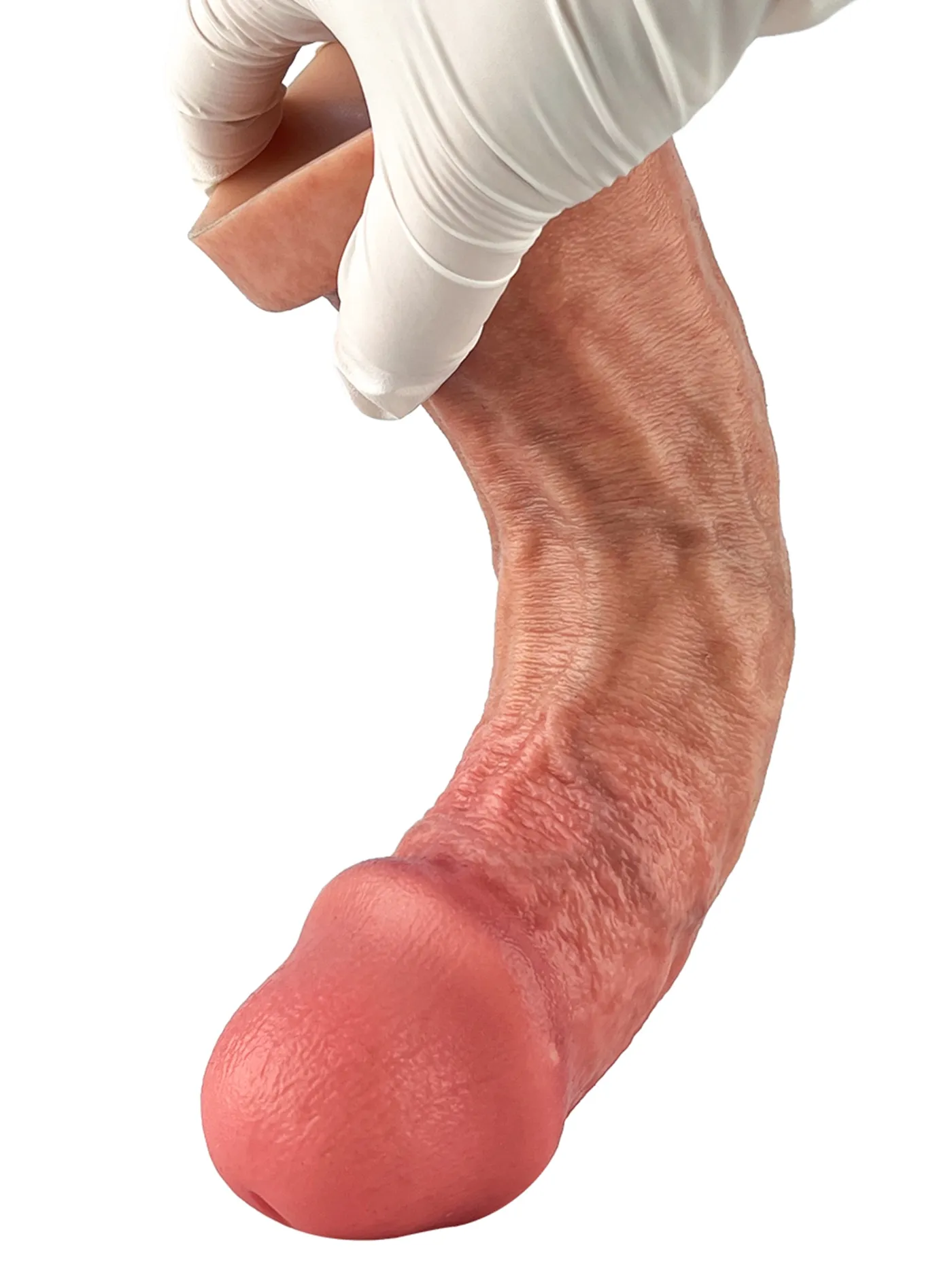 Asher 8.8" x 2" Flesh Skin No Balls Lifelike Soft Dildo