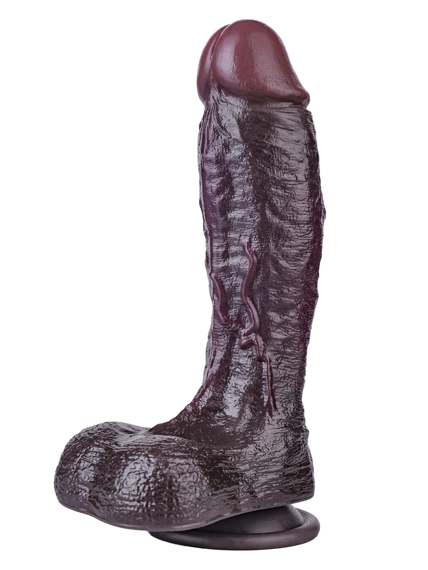 DeAndre 9.44" x 1.92" Huge Black Soft Dual Density Dildo