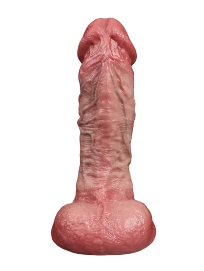 Elliott 7.36" x 1.89" Dual Density Silicone Dildo with Mushroom Head