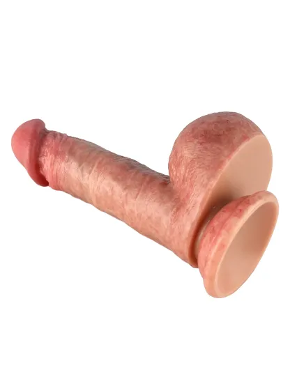 Henry 6.7” x 1.5” Thin Small Dildo Real Skin With Big Ball