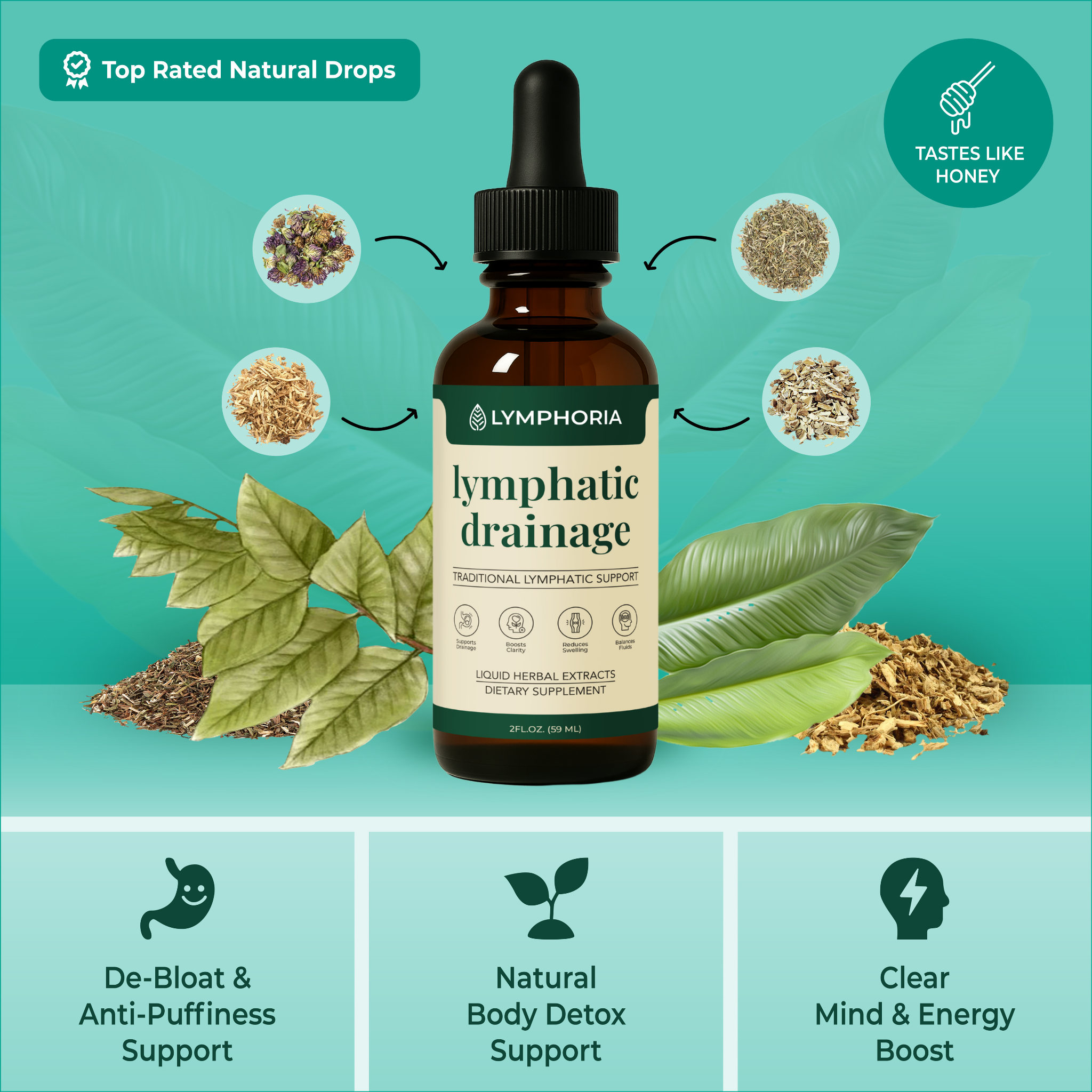   Lymphatic Drainage Drops The daily ritual your face, body, and energy have been waiting for.