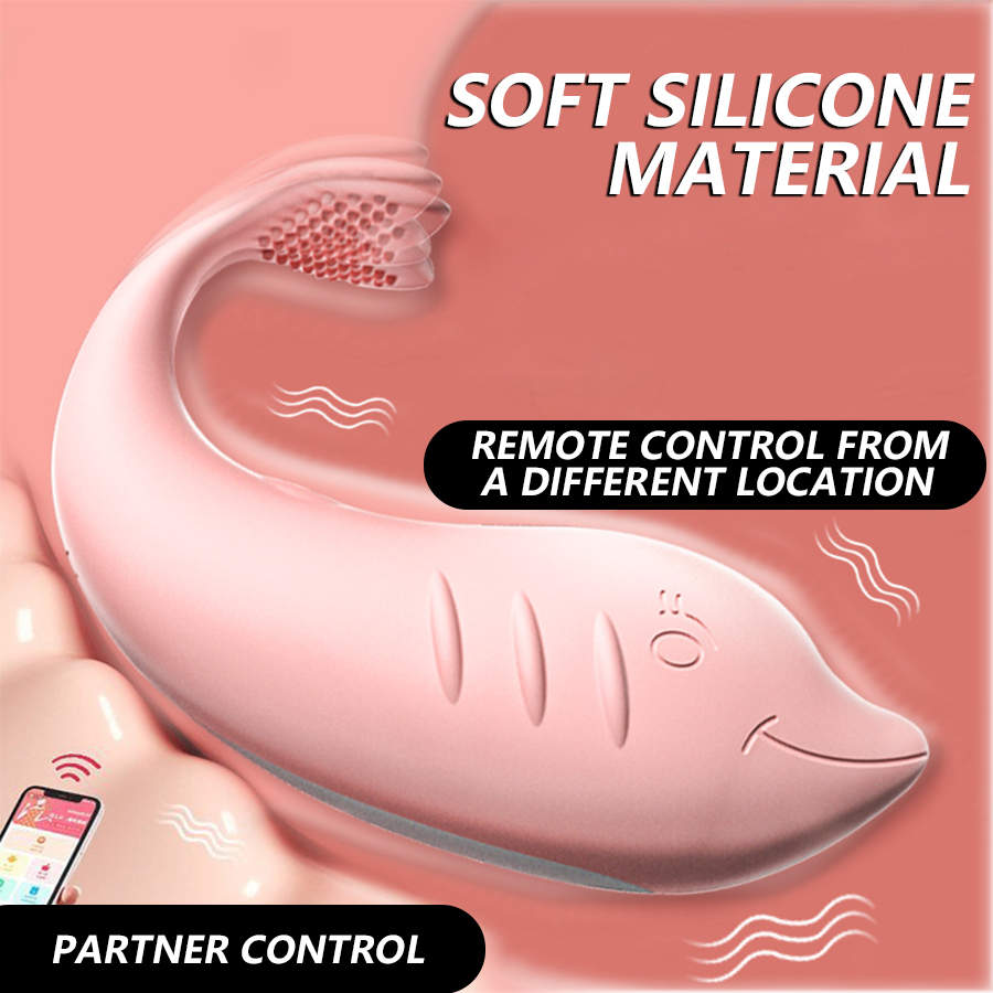 Smart Remote Control Wearable Dolphin Massager – Premium Silicone Intimate Wellness Device
