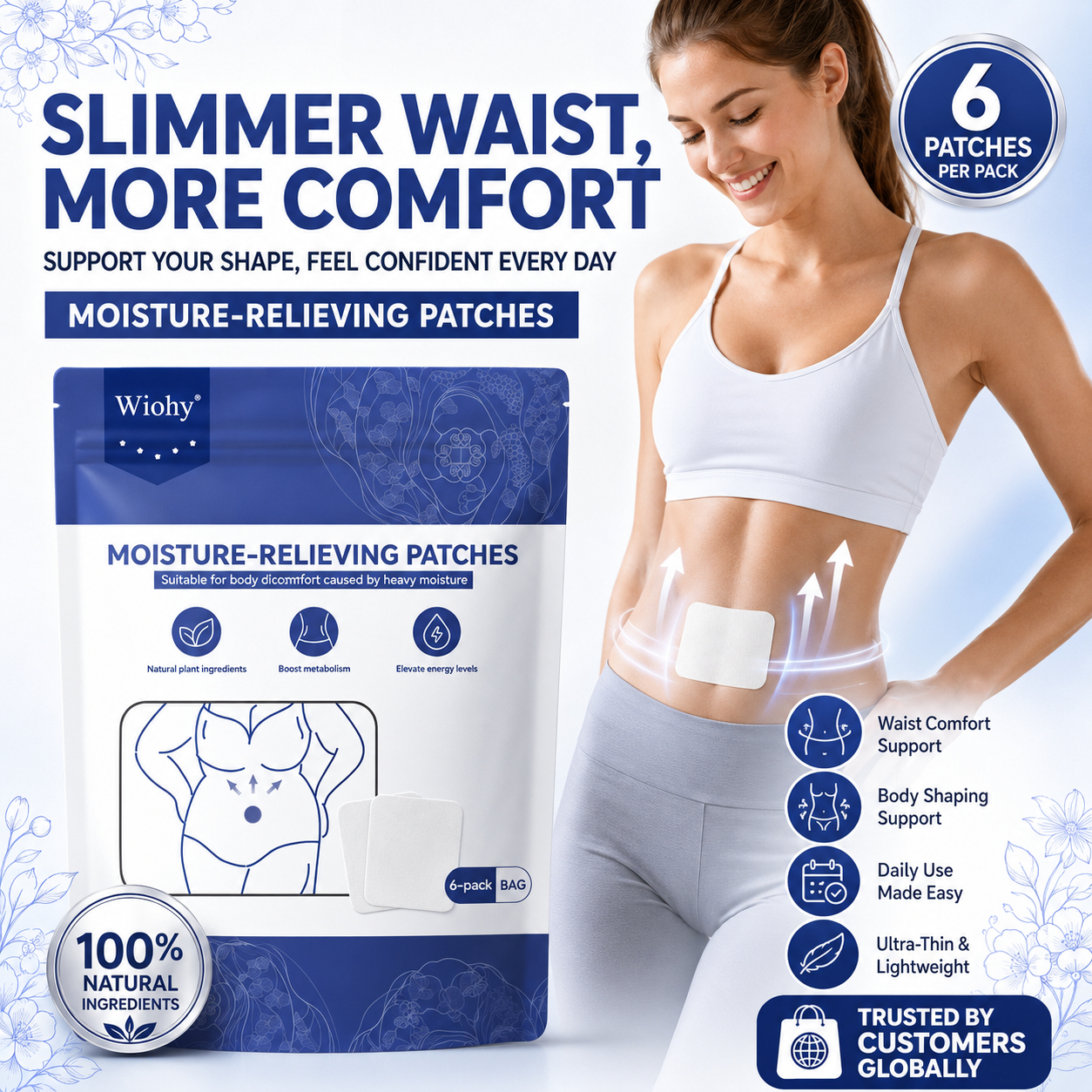 Wiohy Natural Herbal Body Patches – For daily physical well-being.