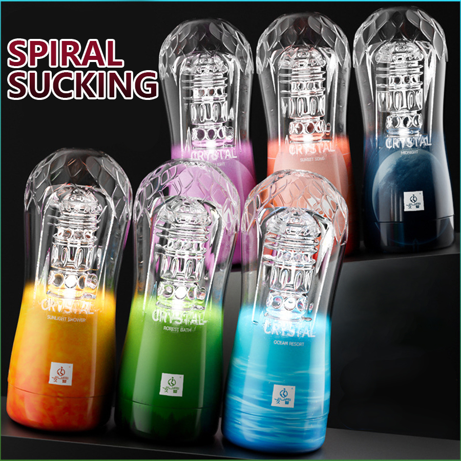 Crystal Clear Automatic Male Massager – Realistic Silicone Personal Wellness Device