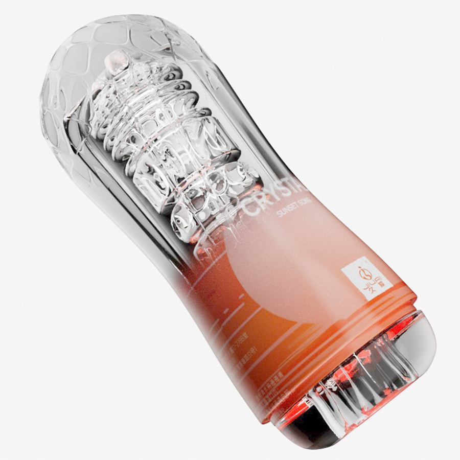 Crystal Clear Automatic Male Massager – Realistic Silicone Personal Wellness Device