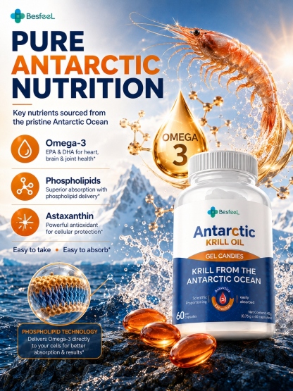 Krill Antartika dan minyak krill: suplemen nutrisi yang sehat.