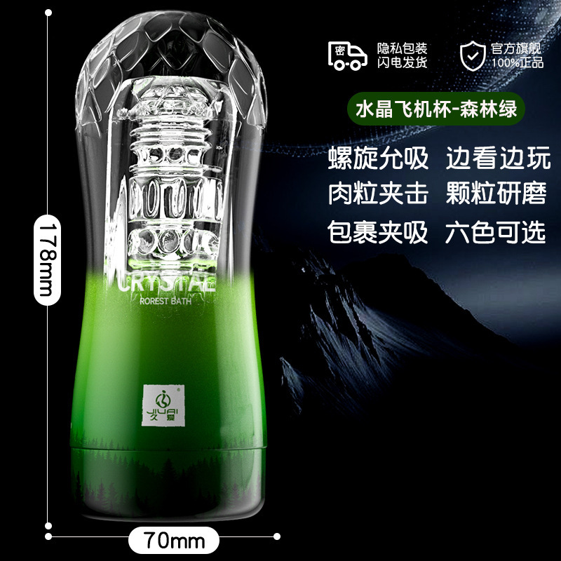 Crystal Clear Automatic Male Massager – Realistic Silicone Personal Wellness Device