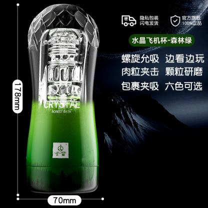 Crystal Clear Automatic Male Massager – Realistic Silicone Personal Wellness Device