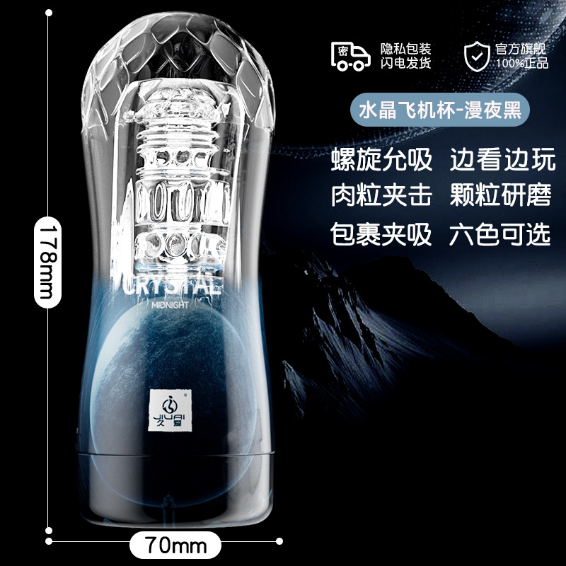 Crystal Clear Automatic Male Massager – Realistic Silicone Personal Wellness Device