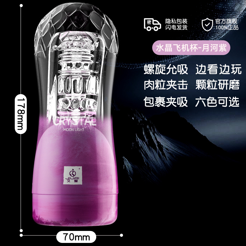 Crystal Clear Automatic Male Massager – Realistic Silicone Personal Wellness Device