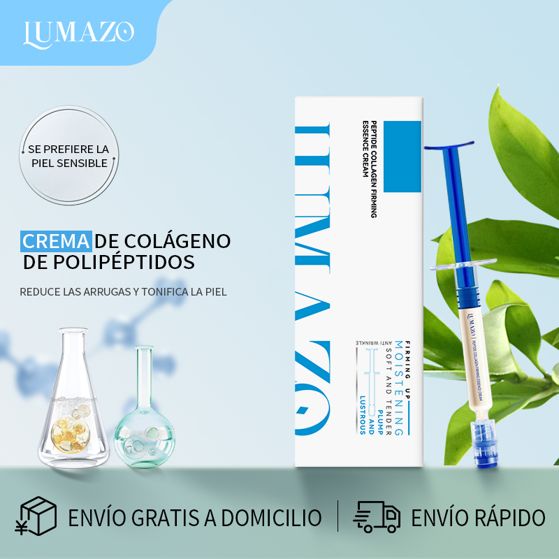 Crema Reafirmante con Péptidos de Colágeno | Antiarrugas y Piel Radiante LUMAZO