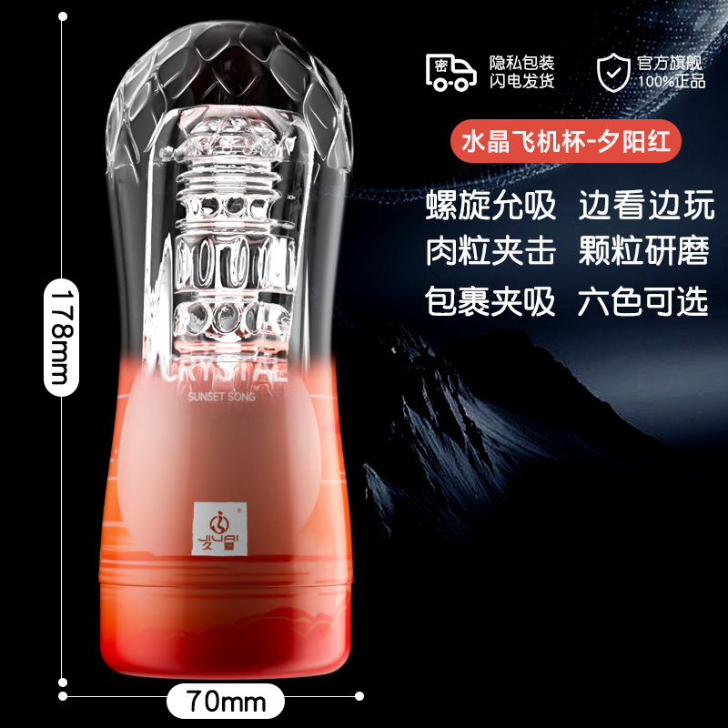 Crystal Clear Automatic Male Massager – Realistic Silicone Personal Wellness Device