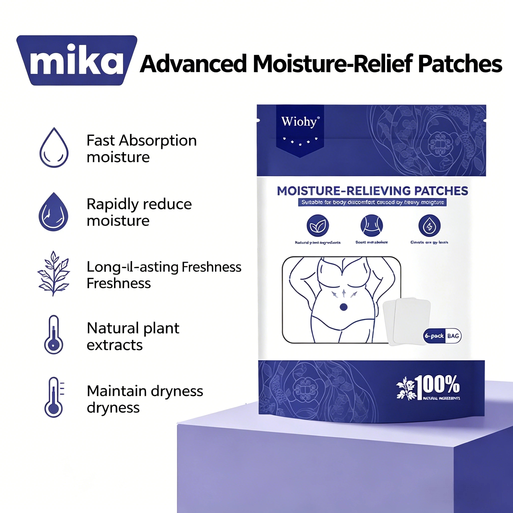 Wiohy Natural Herbal Body Patches – For daily physical well-being.