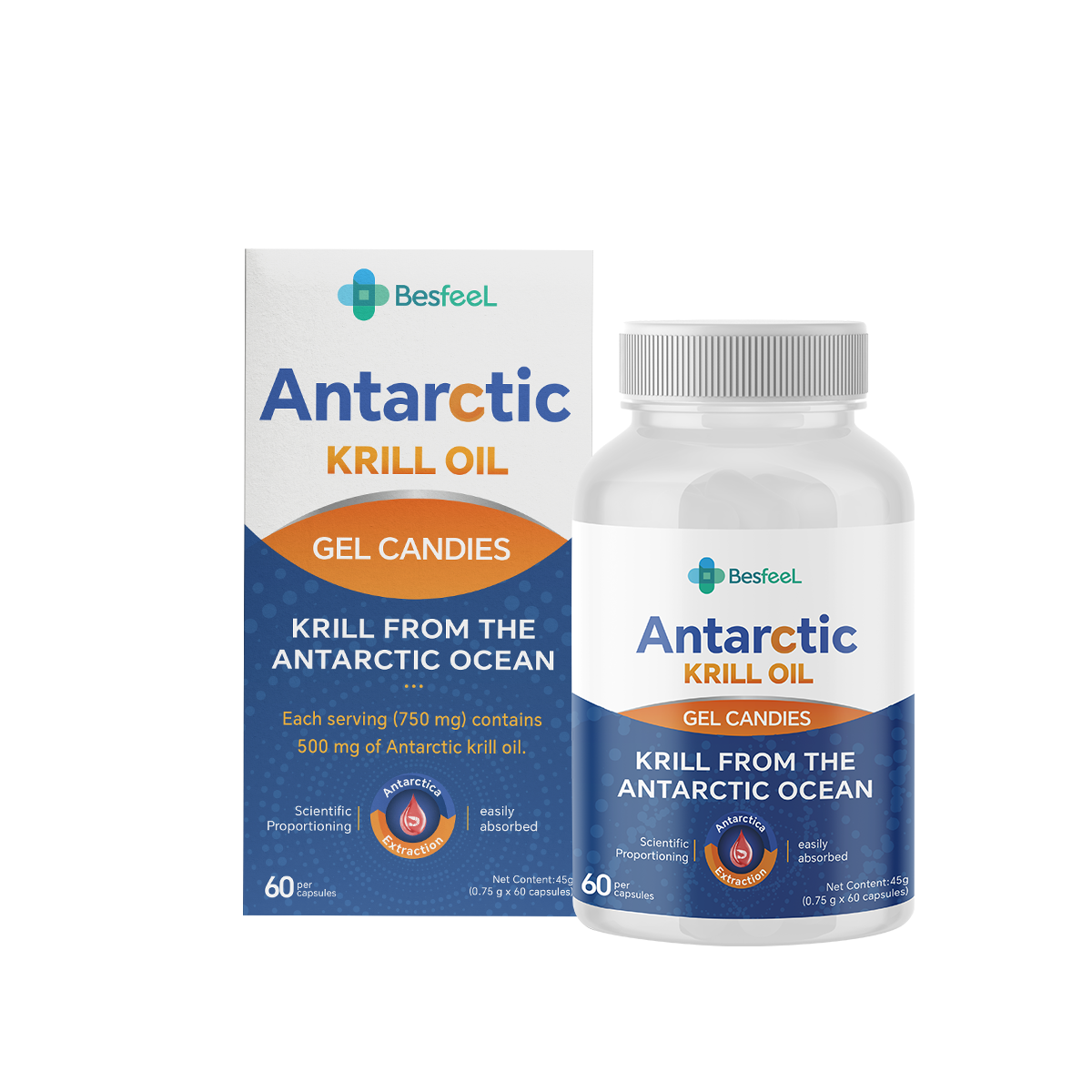 Krill Antartika dan minyak krill: suplemen nutrisi yang sehat.