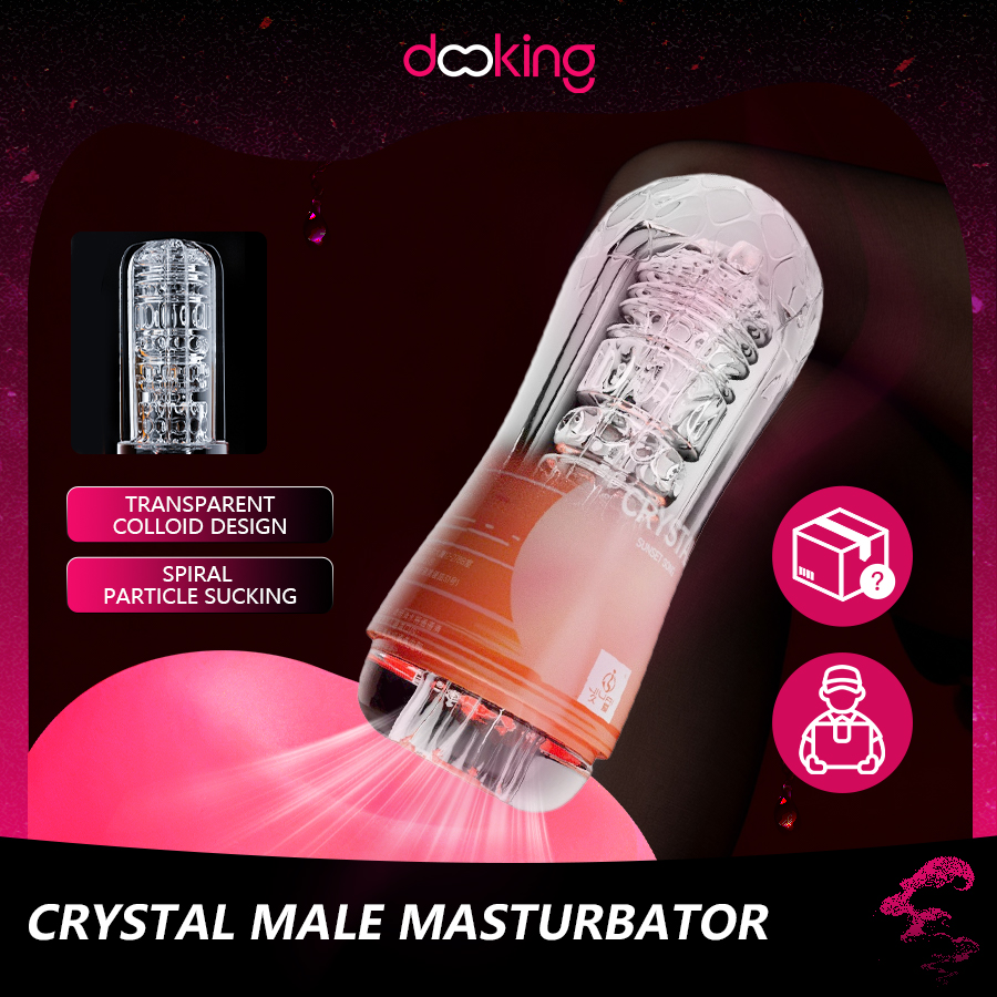 Crystal Clear Automatic Male Massager – Realistic Silicone Personal Wellness Device