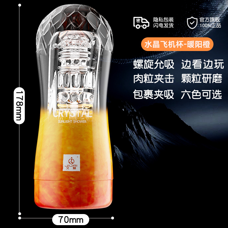 Crystal Clear Automatic Male Massager – Realistic Silicone Personal Wellness Device