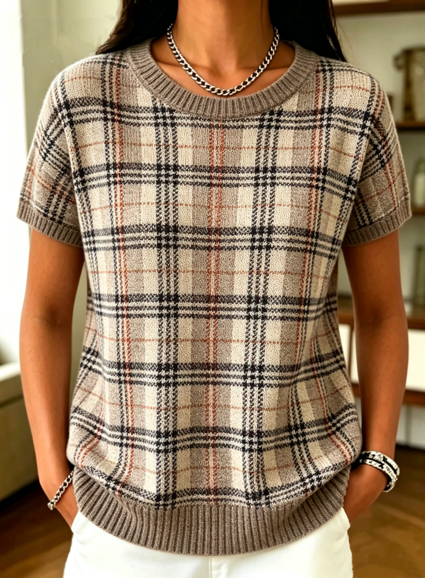 New Arrivals🔥 Women's Plaid Casual Top 