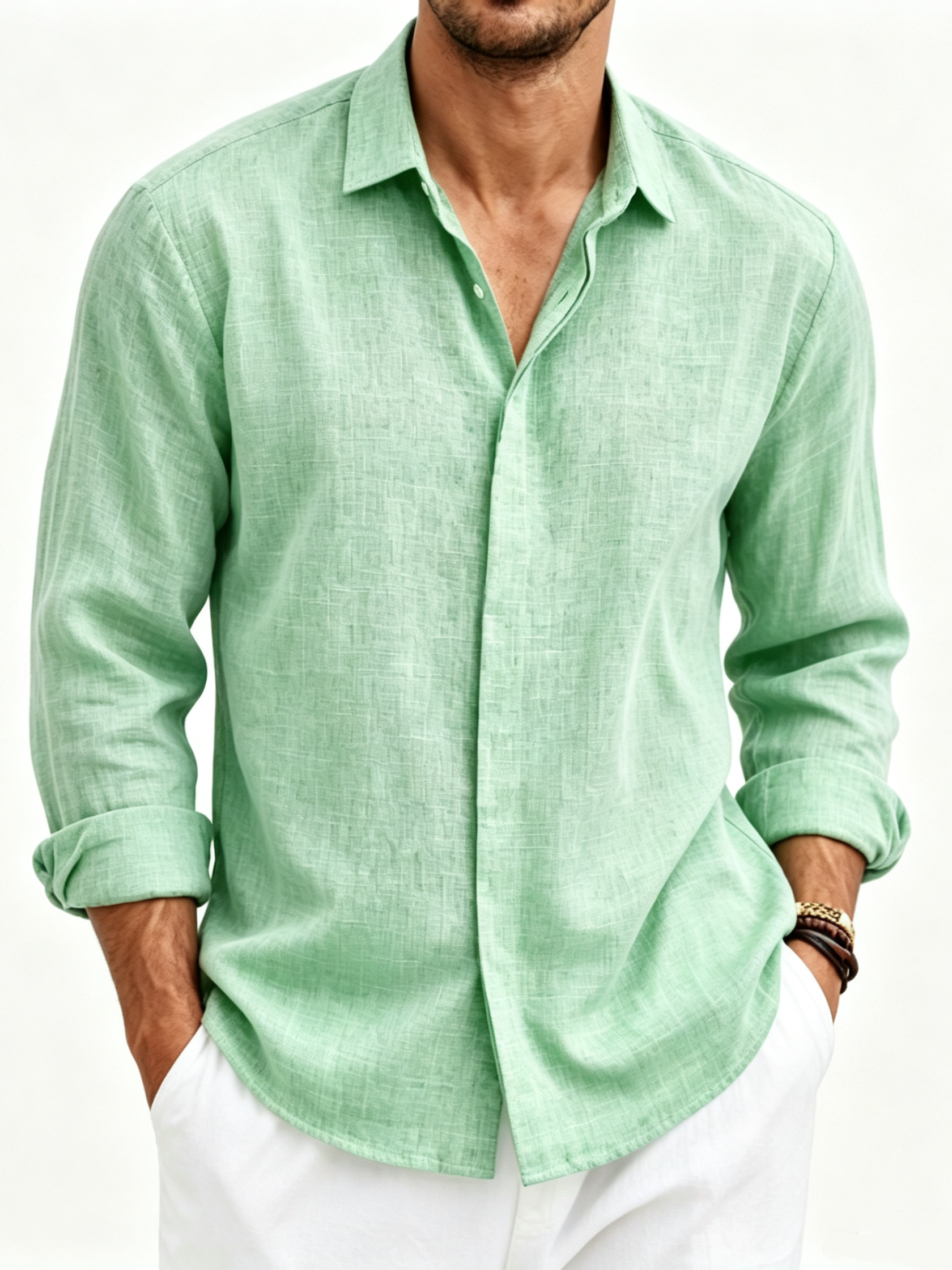 Clearance Men's Simple Casual Ribbed Stand Collar Zipper  Long Sleeved Jacket