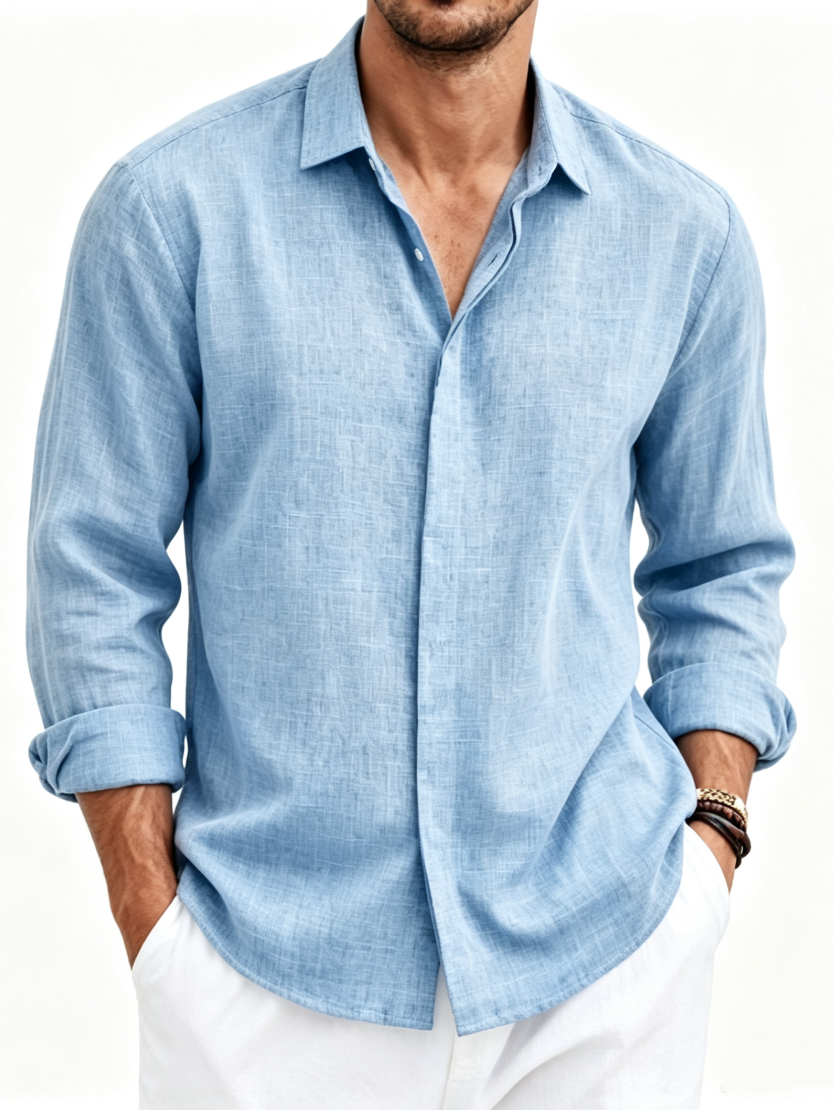 Clearance Men's Simple Casual Ribbed Stand Collar Zipper  Long Sleeved Jacket