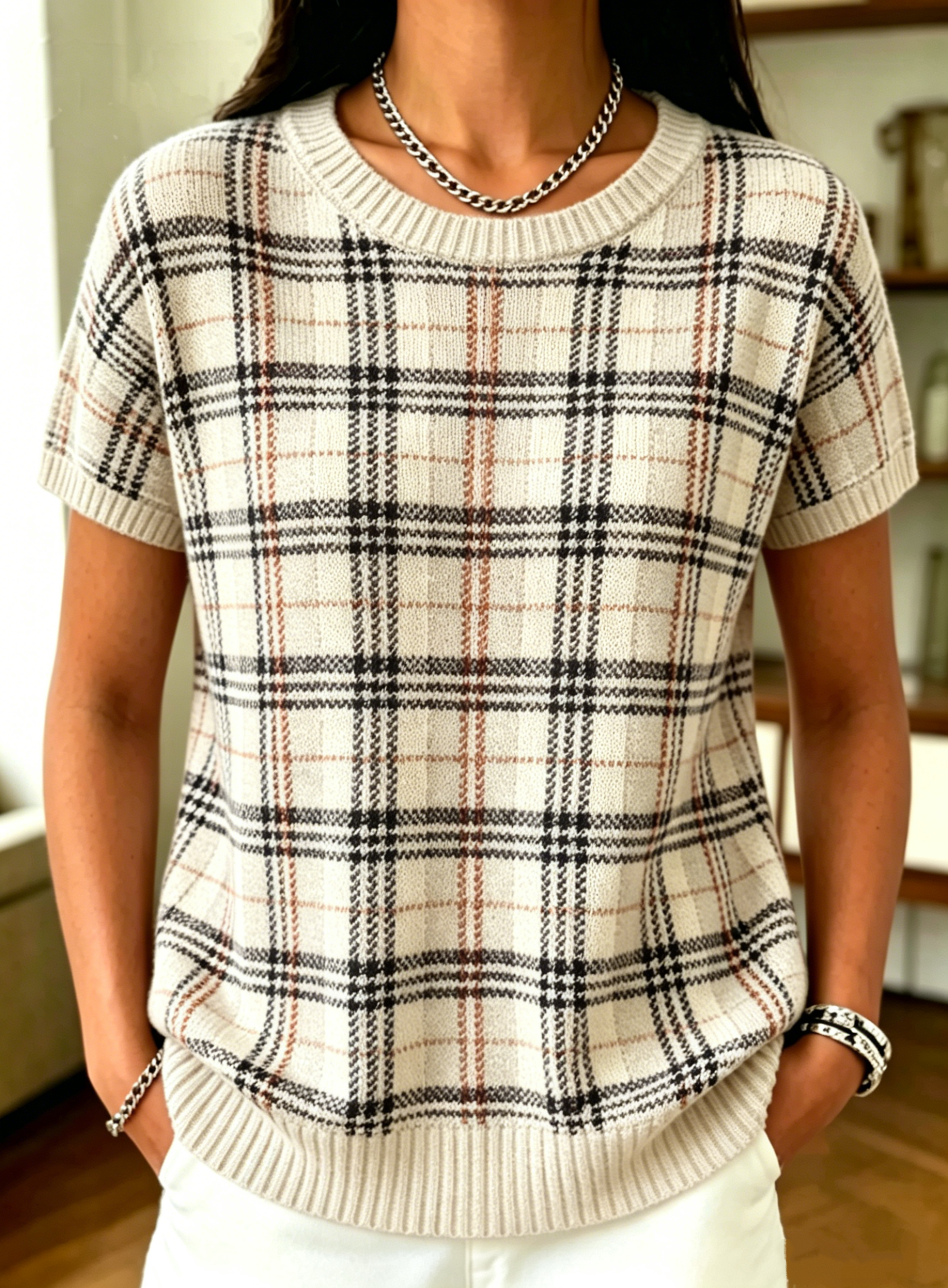 New Arrivals🔥 Women's Plaid Casual Top 