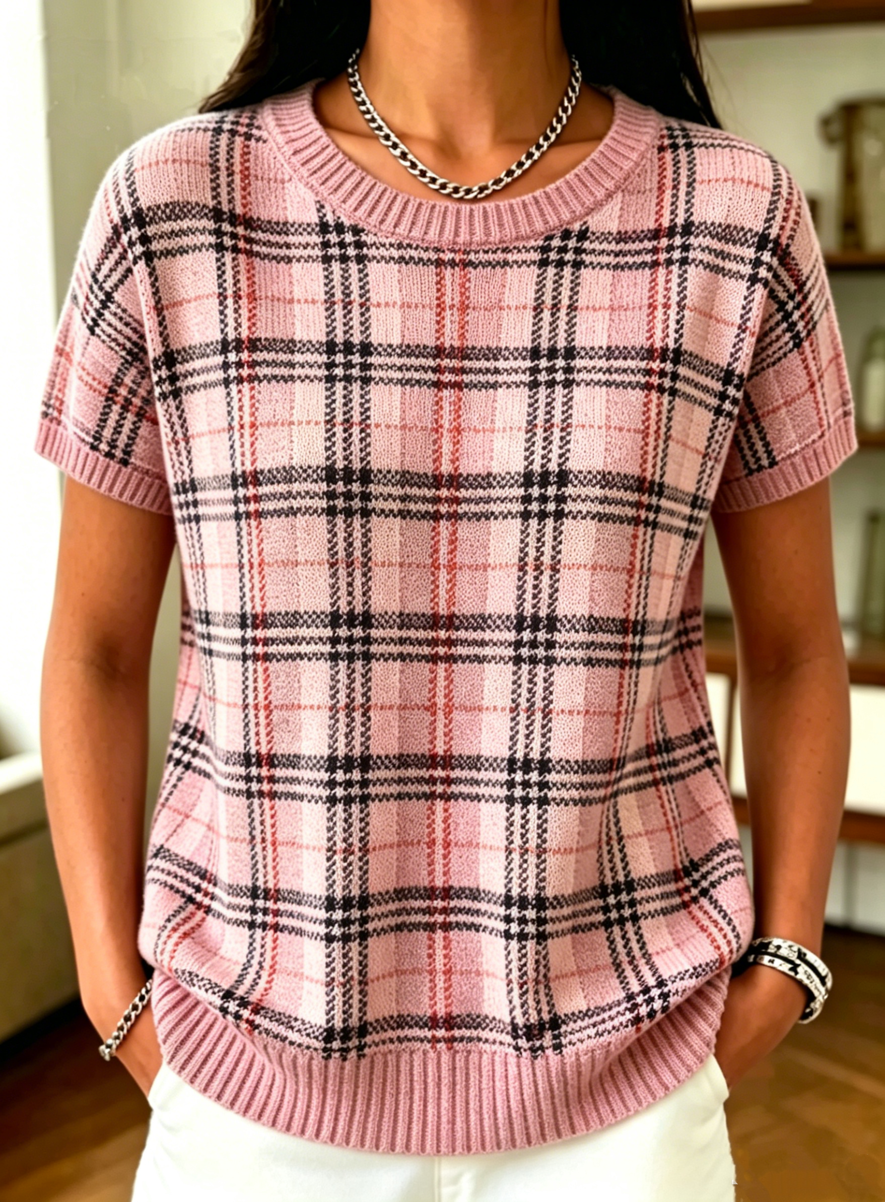 New Arrivals🔥 Women's Plaid Casual Top 