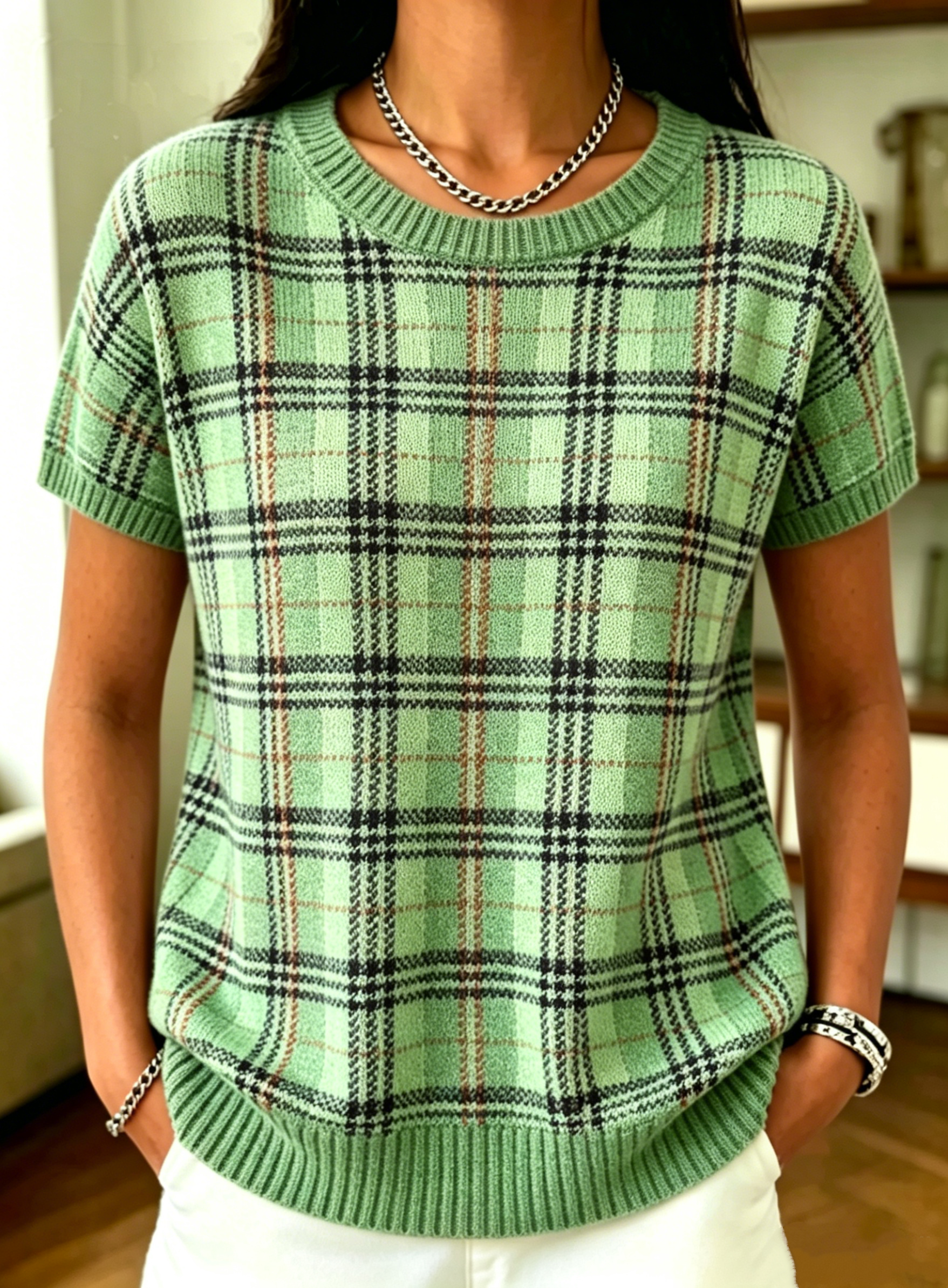New Arrivals🔥 Women's Plaid Casual Top 
