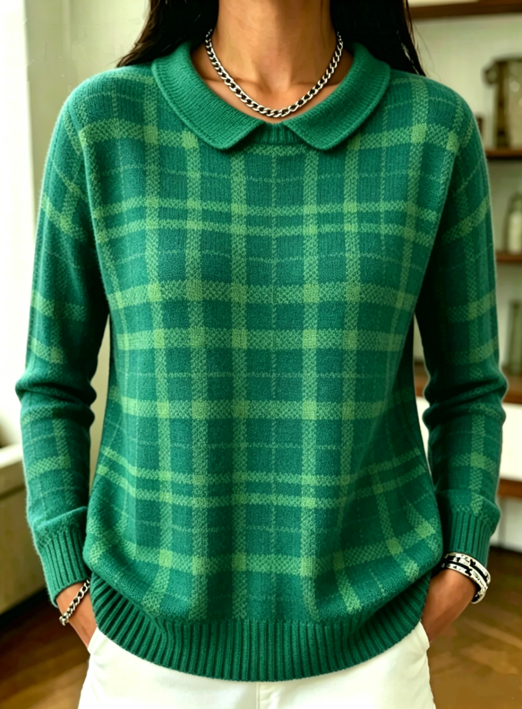 New Arrivals🔥 Women's Plaid Casual Sweater