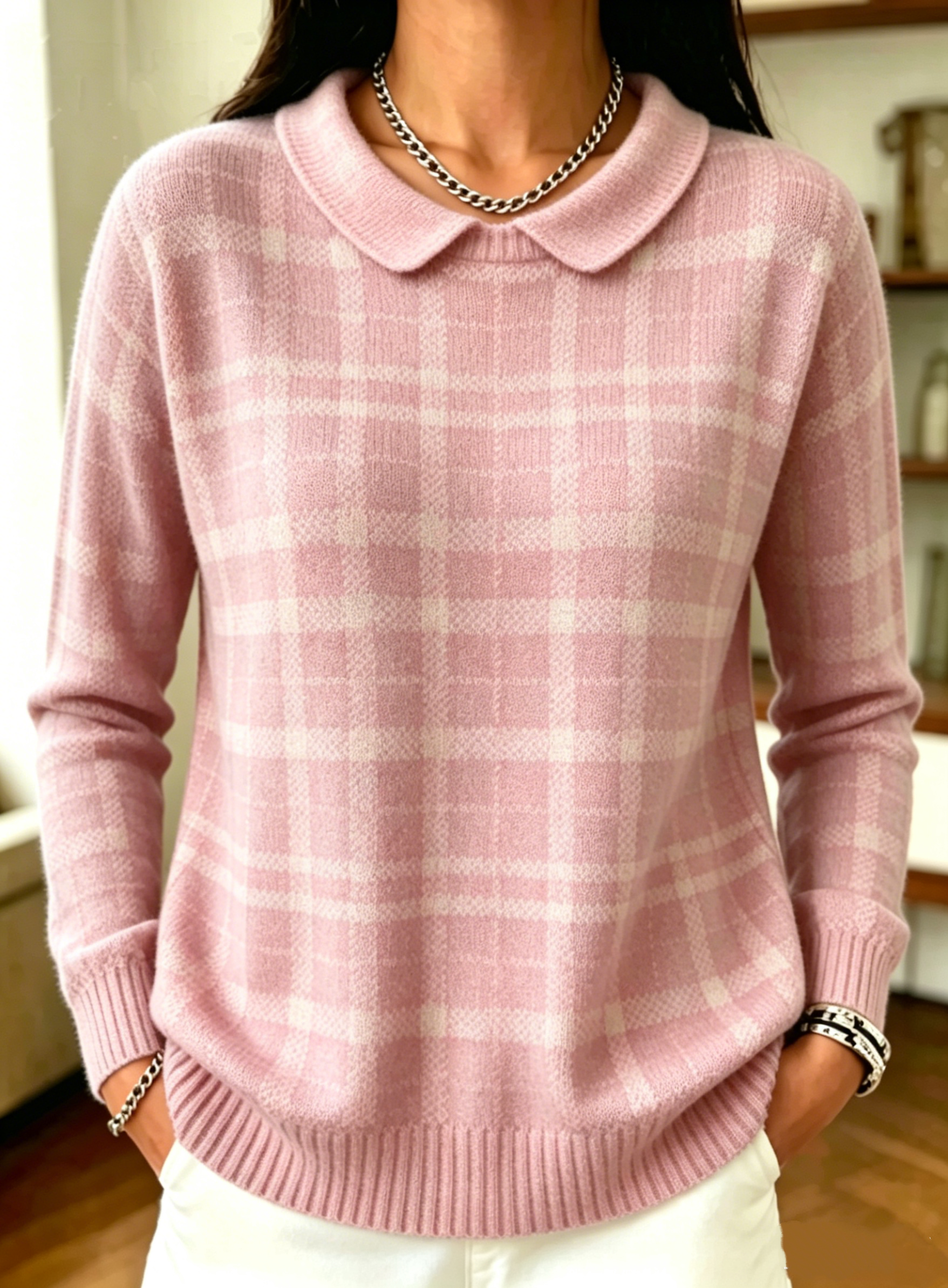 New Arrivals🔥 Women's Plaid Casual Sweater
