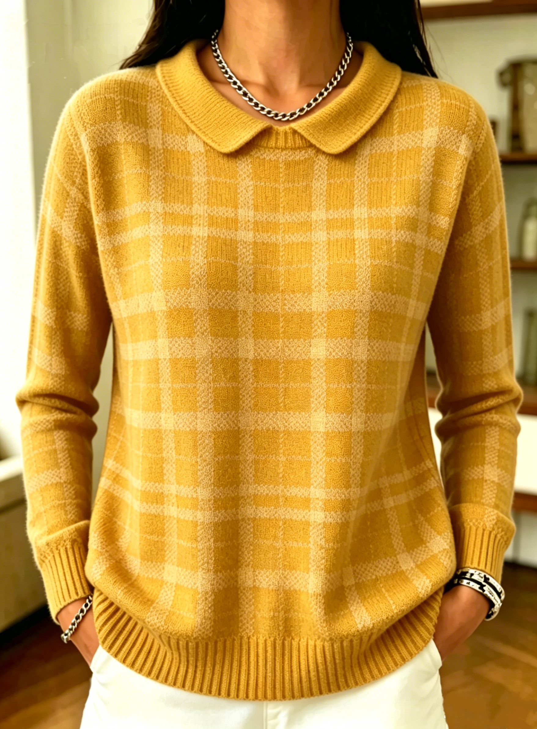 New Arrivals🔥 Women's Plaid Casual Sweater