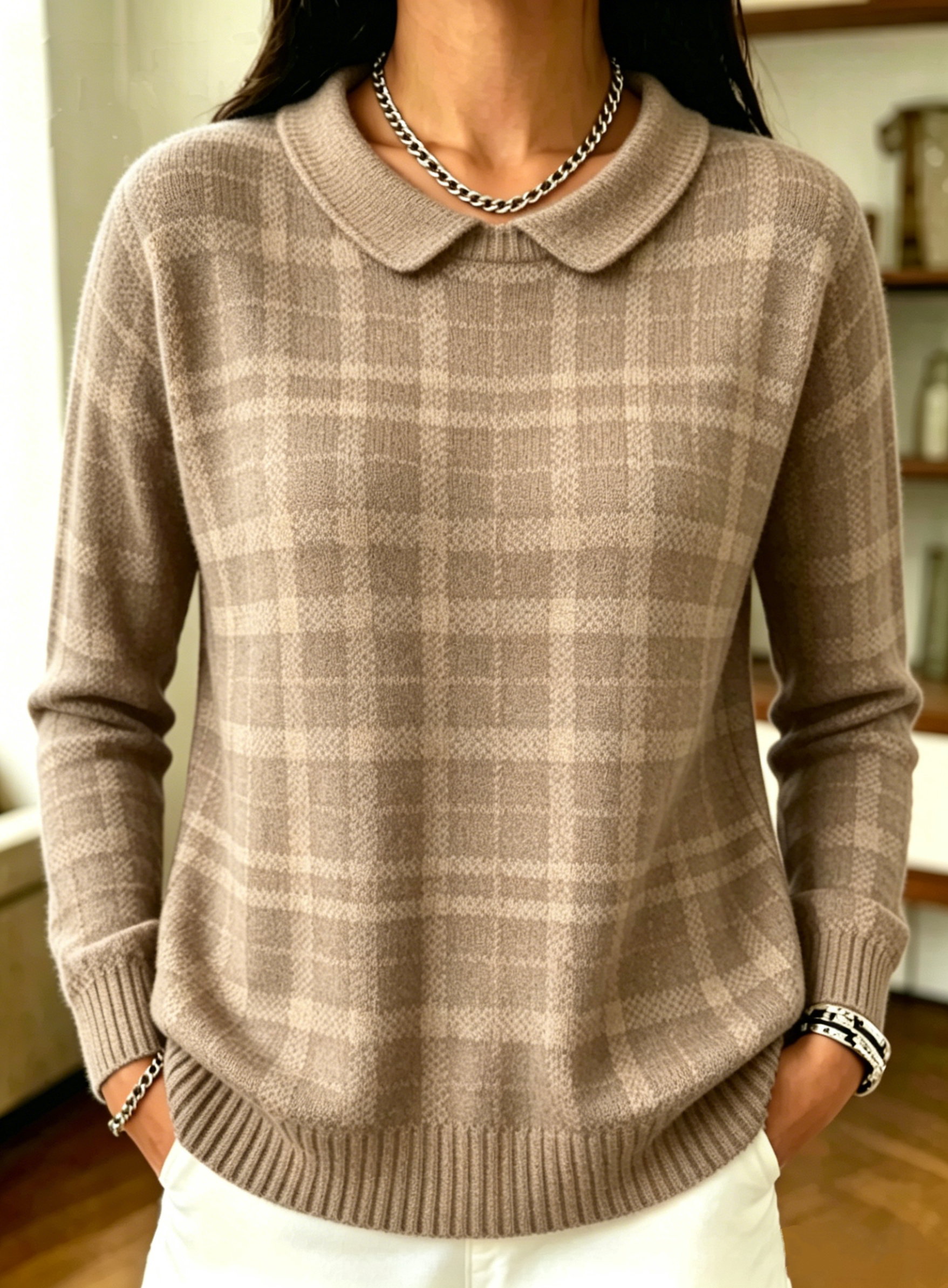 New Arrivals🔥 Women's Plaid Casual Sweater