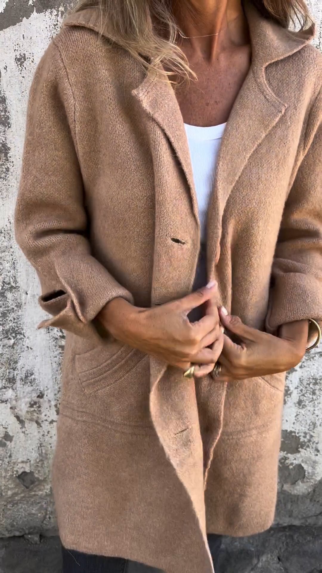 CLEARANCE SALE🔥 Casual Lapel Wool Single Breasted Long Coat