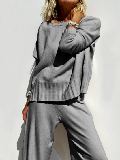 2024 Hot Sale Soft Cashmere Casual Sweater Suit