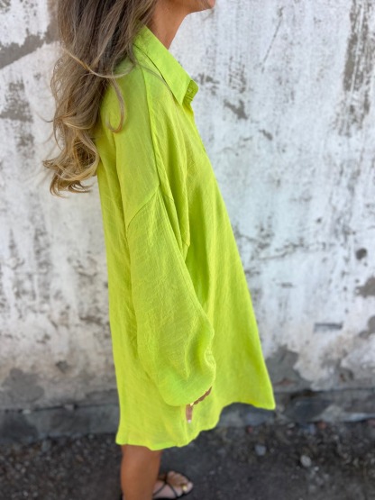 Solid Color Loose Shirt And Shorts Two-Piece Set