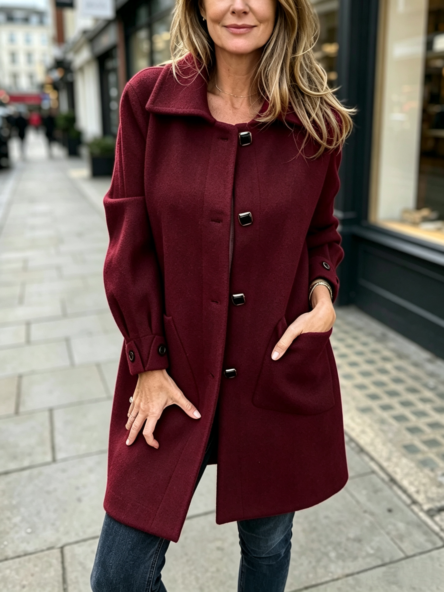 CLEARANCE SALE🔥 Women's Timeless Wool Blend Coat