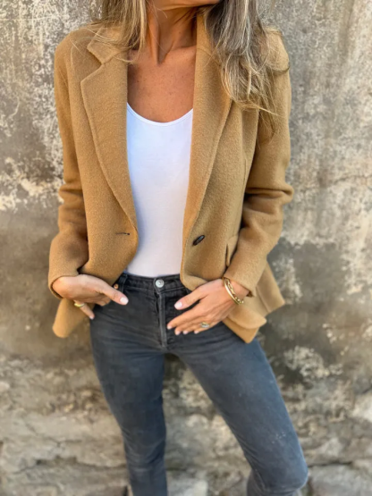 🔥NEW IN- 48% OFF- Women's Lapel Long Sleeve Casual Jacket