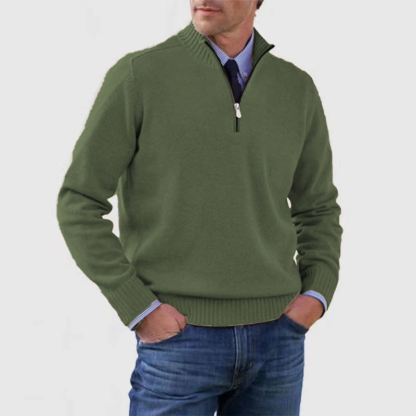 Men Classic Essentials Half-Zip Mohair Sweater