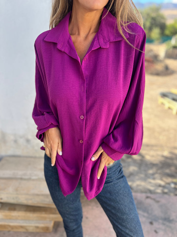 48% OFF🔥 Women's Lapel Single Breasted Solid Color Shirt (Buy 2 free shipping)