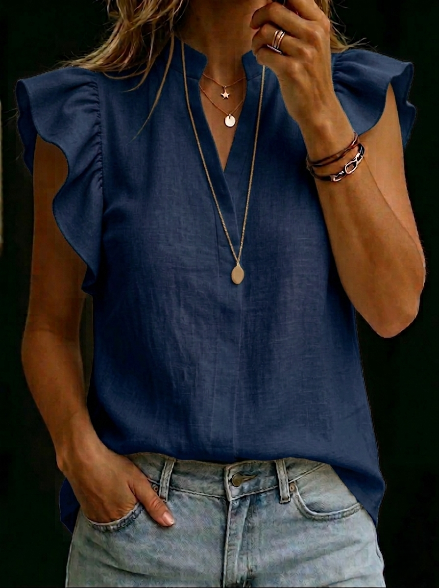 New Arrivals🔥 Women's Retro Ruffled Sleeveless Shirt