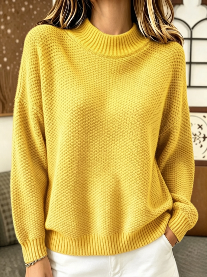 🔥FALL NEW ARRIVIAL 🔥| UP TO 55% OFF -Turtleneck three-dimensional diamond knitted sweater