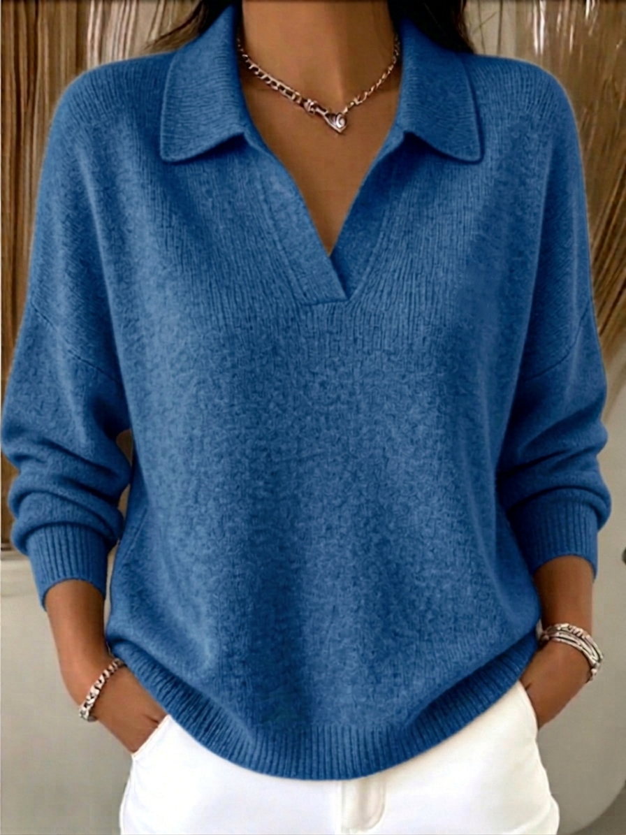 CLEARANCE SALE🔥Women's Minimalist casual V-neck knit top 