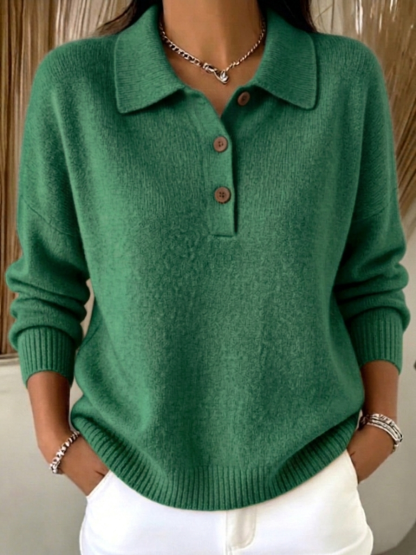 CLEARANCE SALE🔥Women's Casual knitted polo shirt
