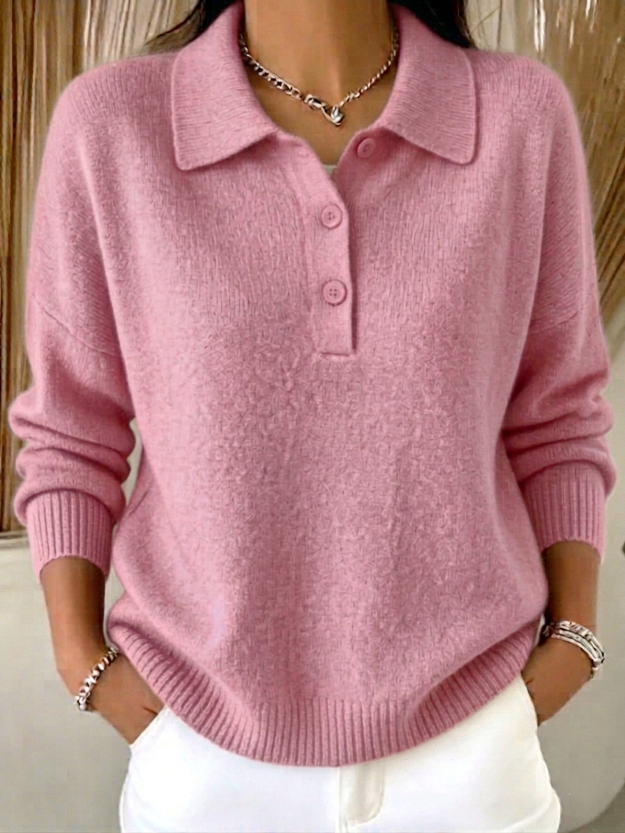 CLEARANCE SALE🔥Women's Casual knitted polo shirt