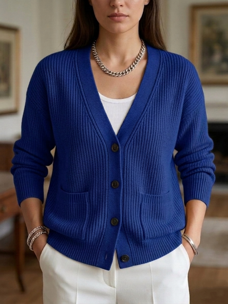 New Arrivals🔥 Women's Loose-Fit Knitted Pocket Cardigan
