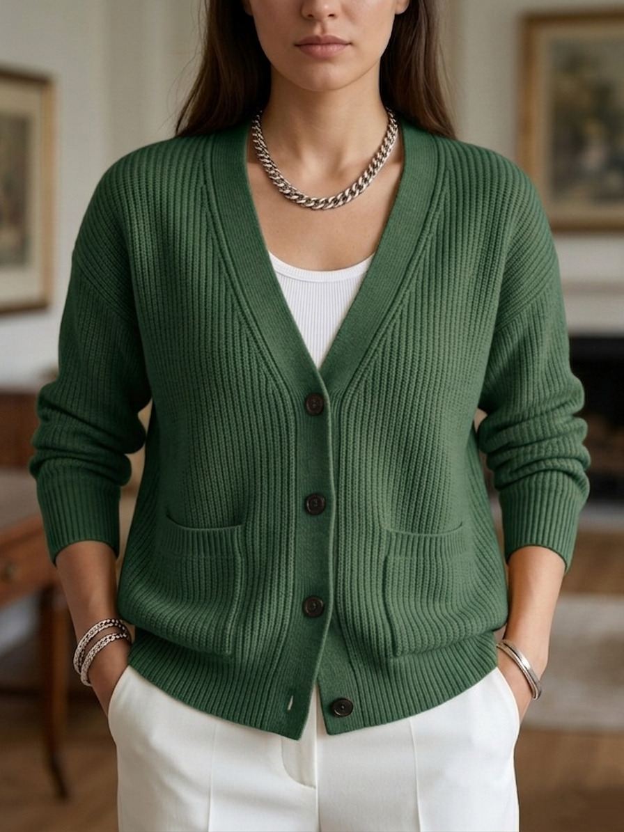 New Arrivals🔥 Women's Loose-Fit Knitted Pocket Cardigan