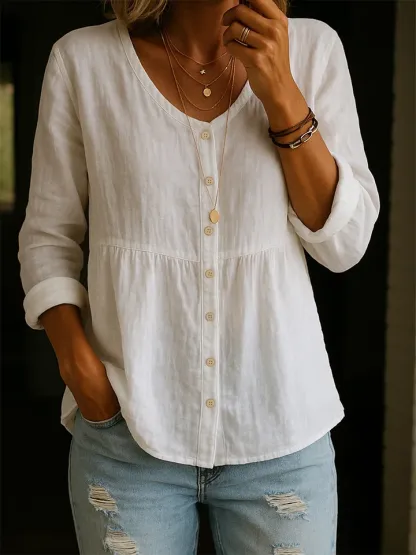 New Arrivals🔥 Women's Linen Cotton Shirt