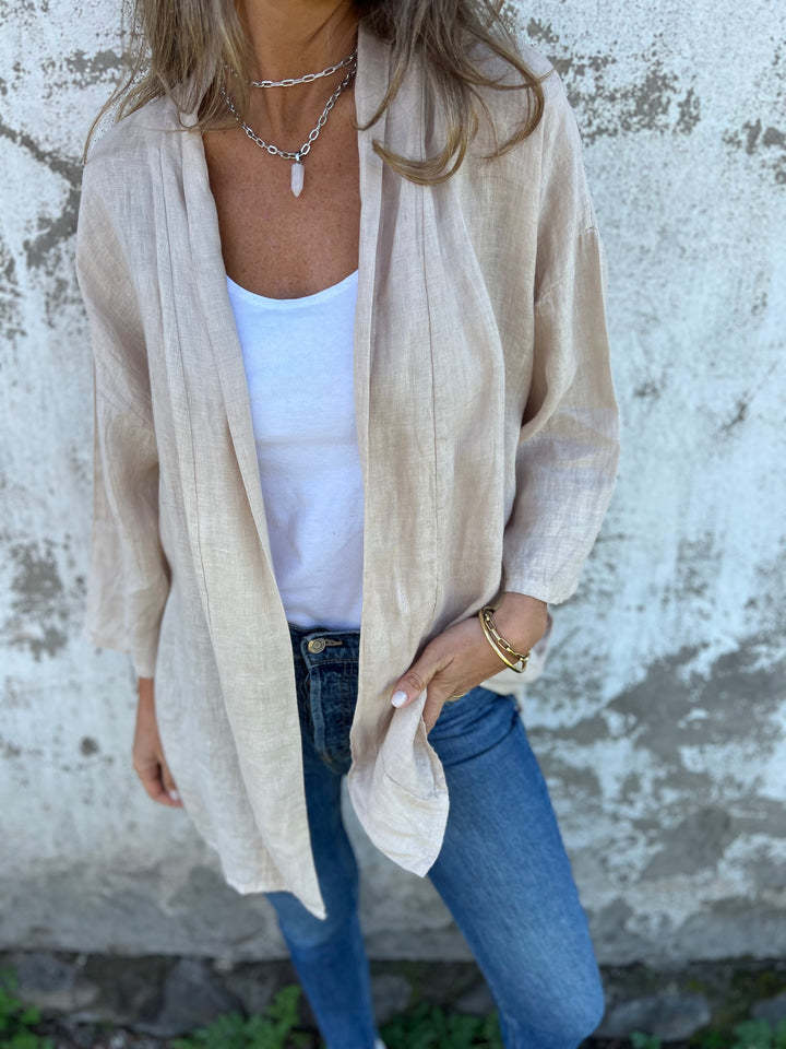 NEW IN🔥 2024 Women's Casual Breathable Linen Cover