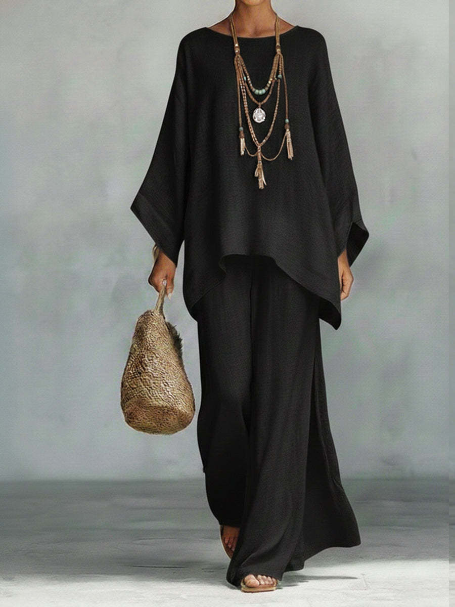 CLEARANCE SALE🔥 Women's comfortable and loose-fitting linen and cotton two-piece set