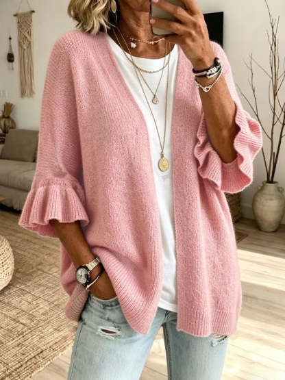 CLEARANCE SALE🔥 Casual Knit Cardigan With Three-quarter Sleeves