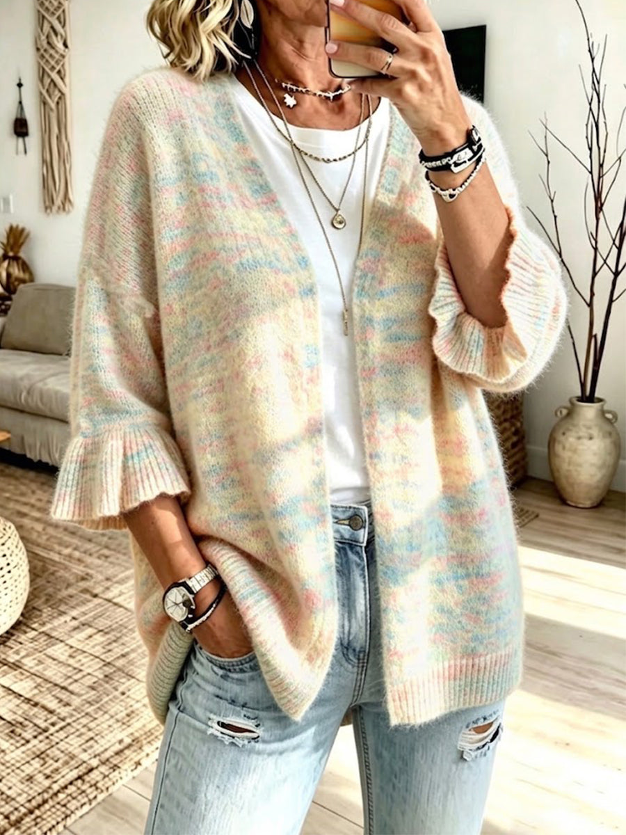 CLEARANCE SALE🔥 Casual Knit Cardigan With Three-quarter Sleeves