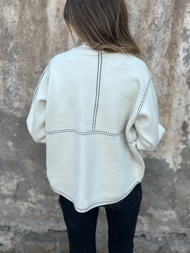 NEW🔥 2025 Women's Fashion Minimalist Line Jacket